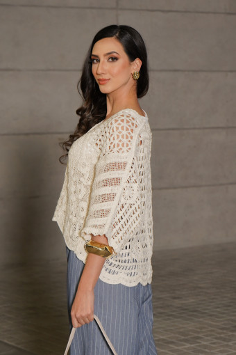 TOP-CARDIGAN BERENICE BEIGE