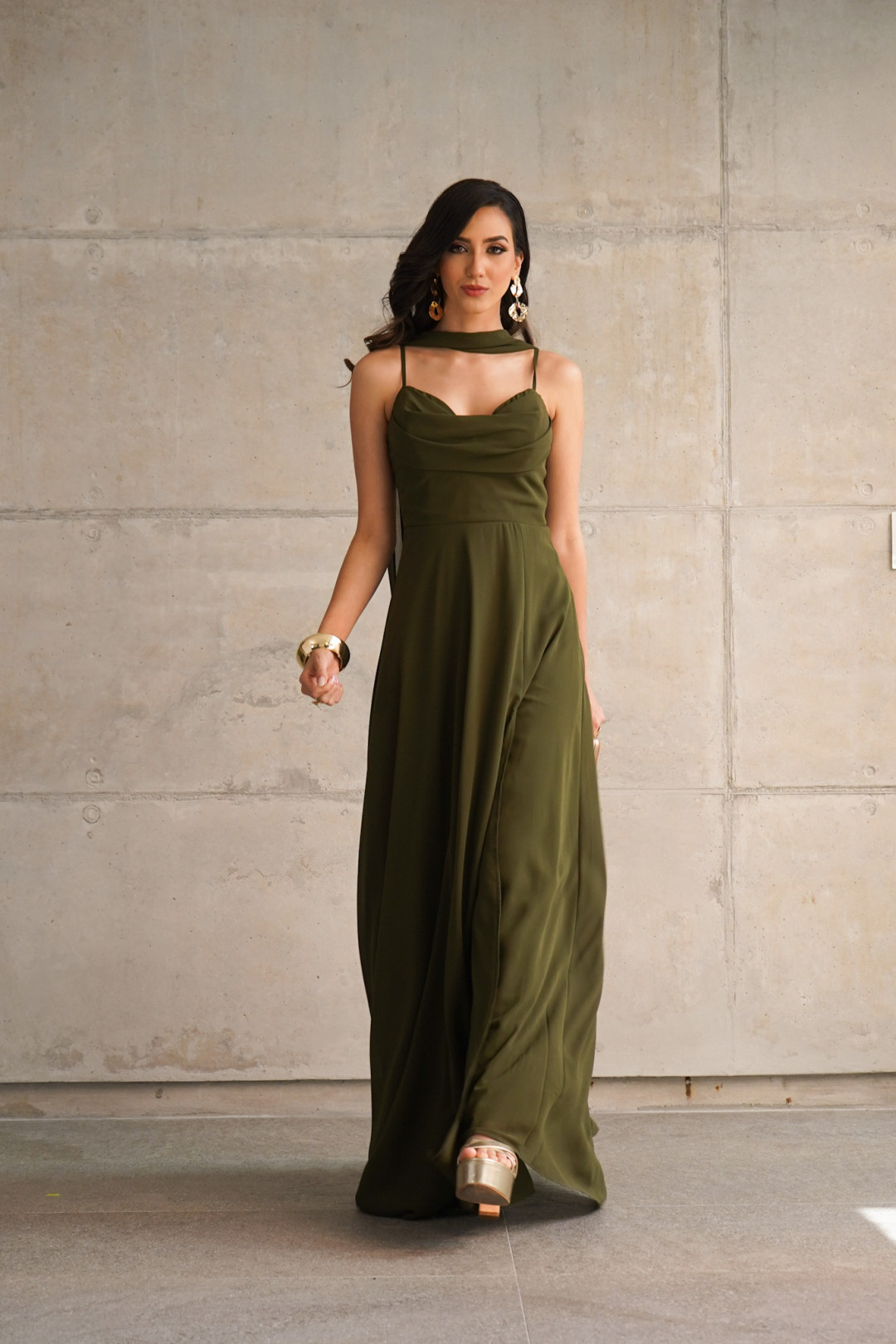 VESTIDO MARIA ALEGRIA OLIVA