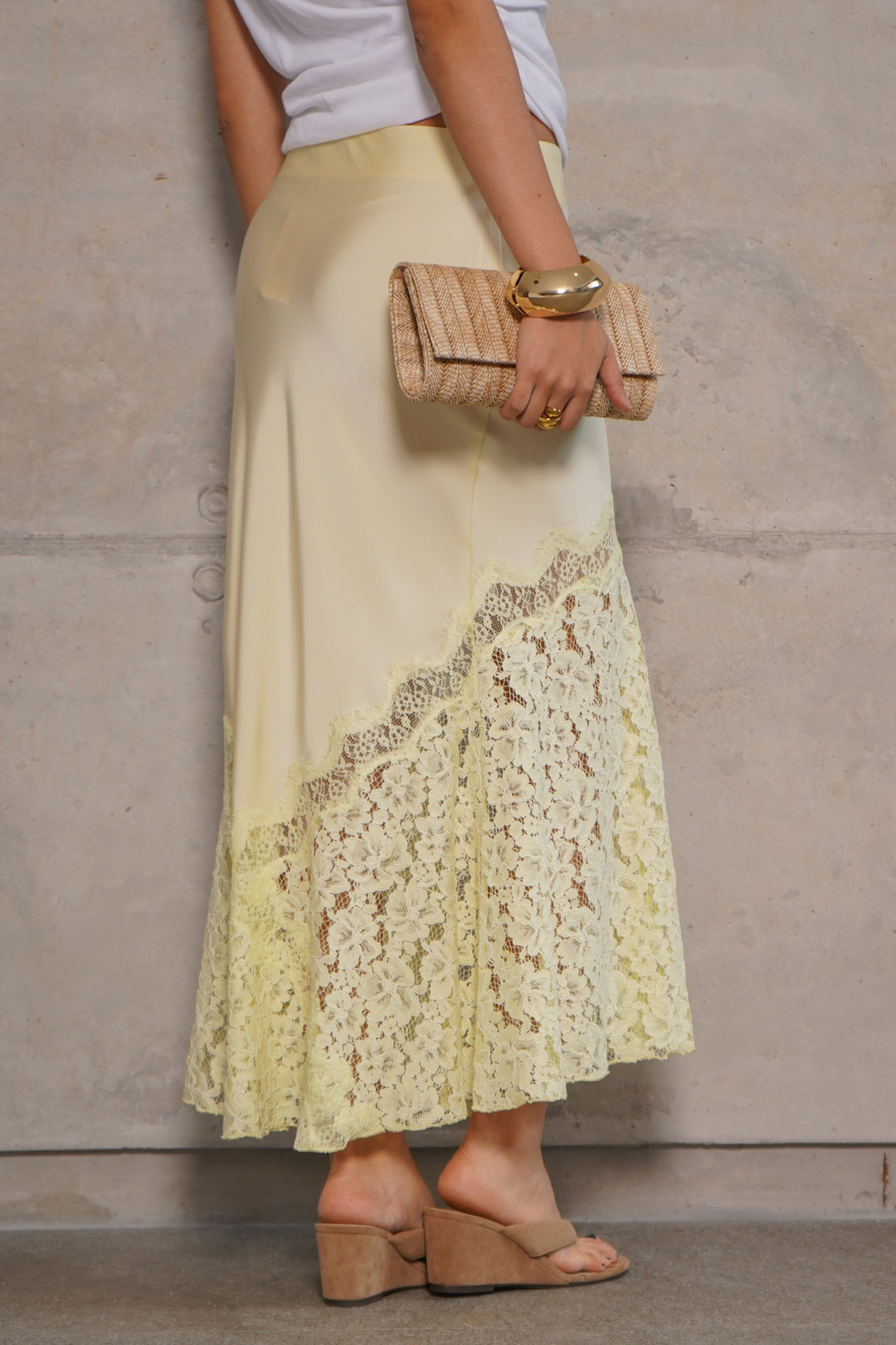FALDA MARIA FLOR AMARILLO