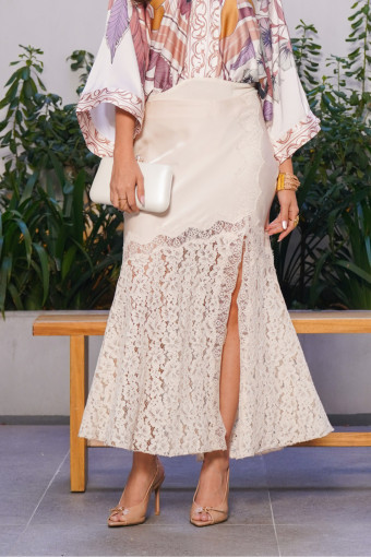 FALDA MARIA FLOR BEIGE