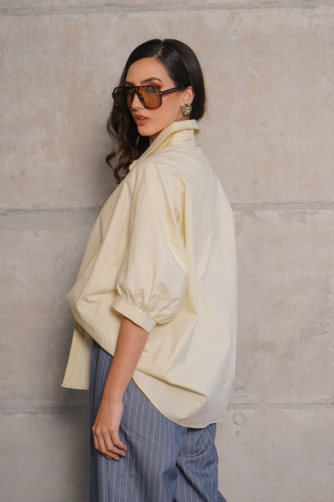 CAMISA OVERSIZE LISETTE AMARILLA