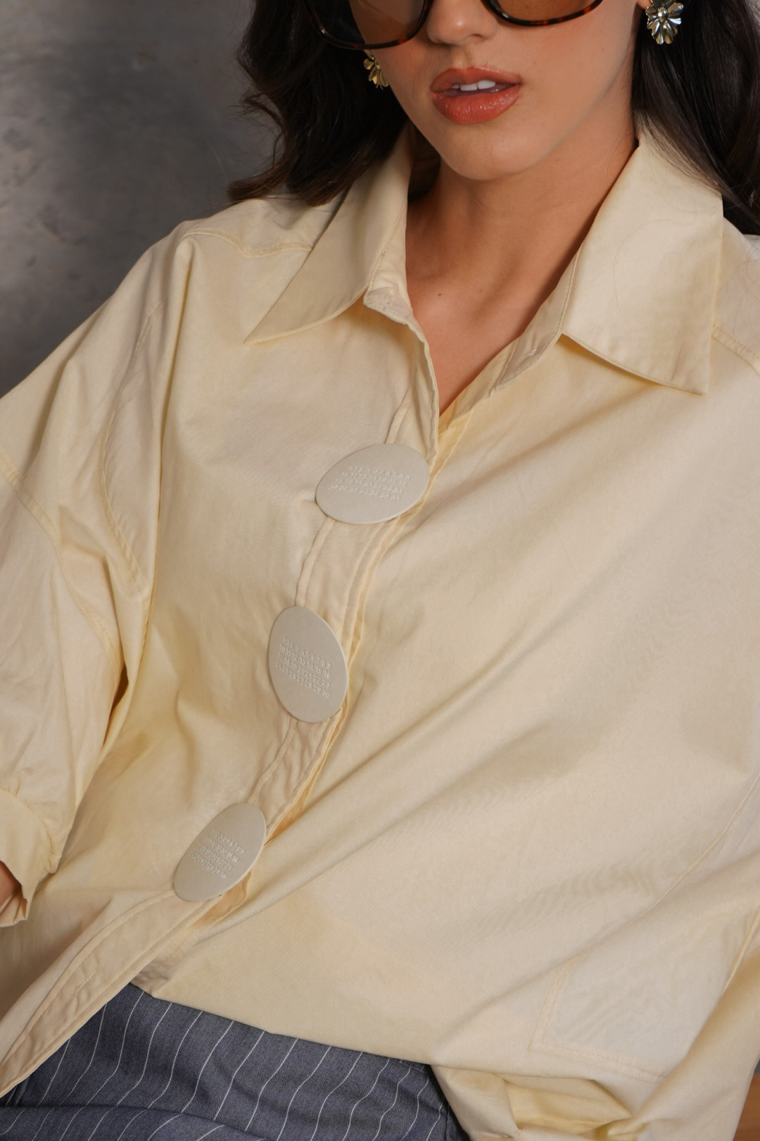 CAMISA OVERSIZE LISETTE AMARILLA
