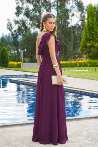 VESTIDO ANA CARINA UVA