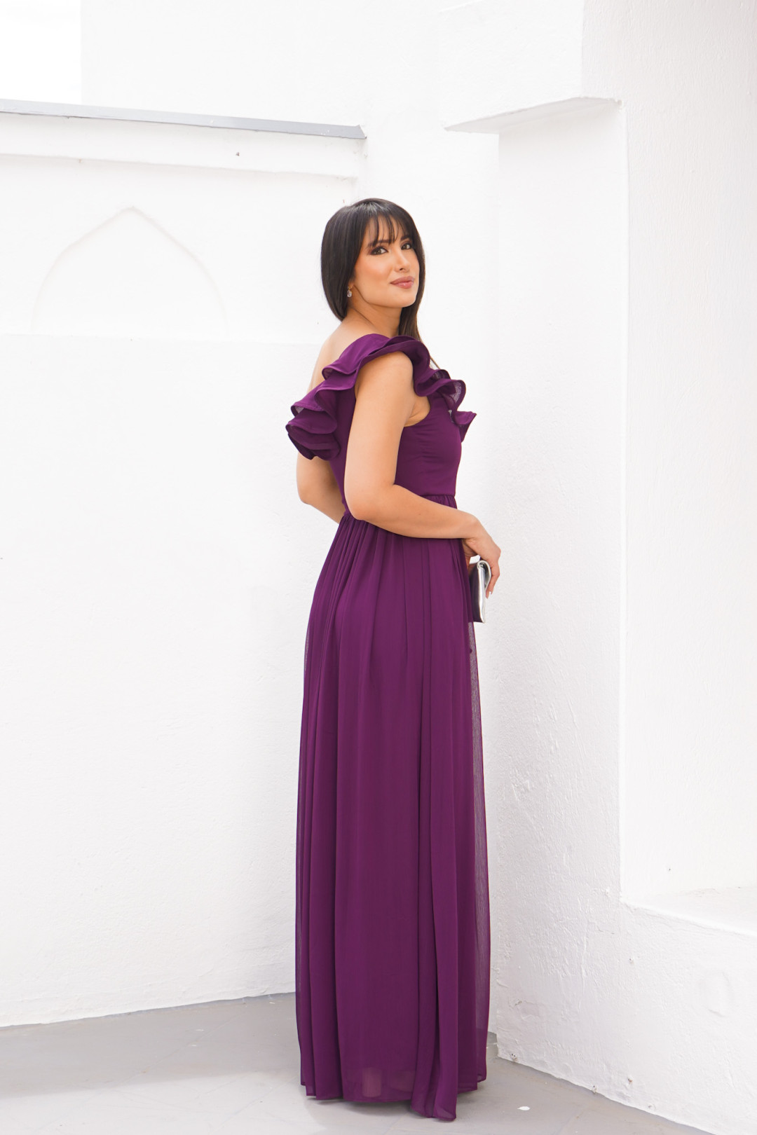 VESTIDO ANA CARINA UVA
