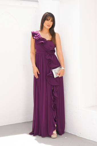 VESTIDO ANA CARINA UVA