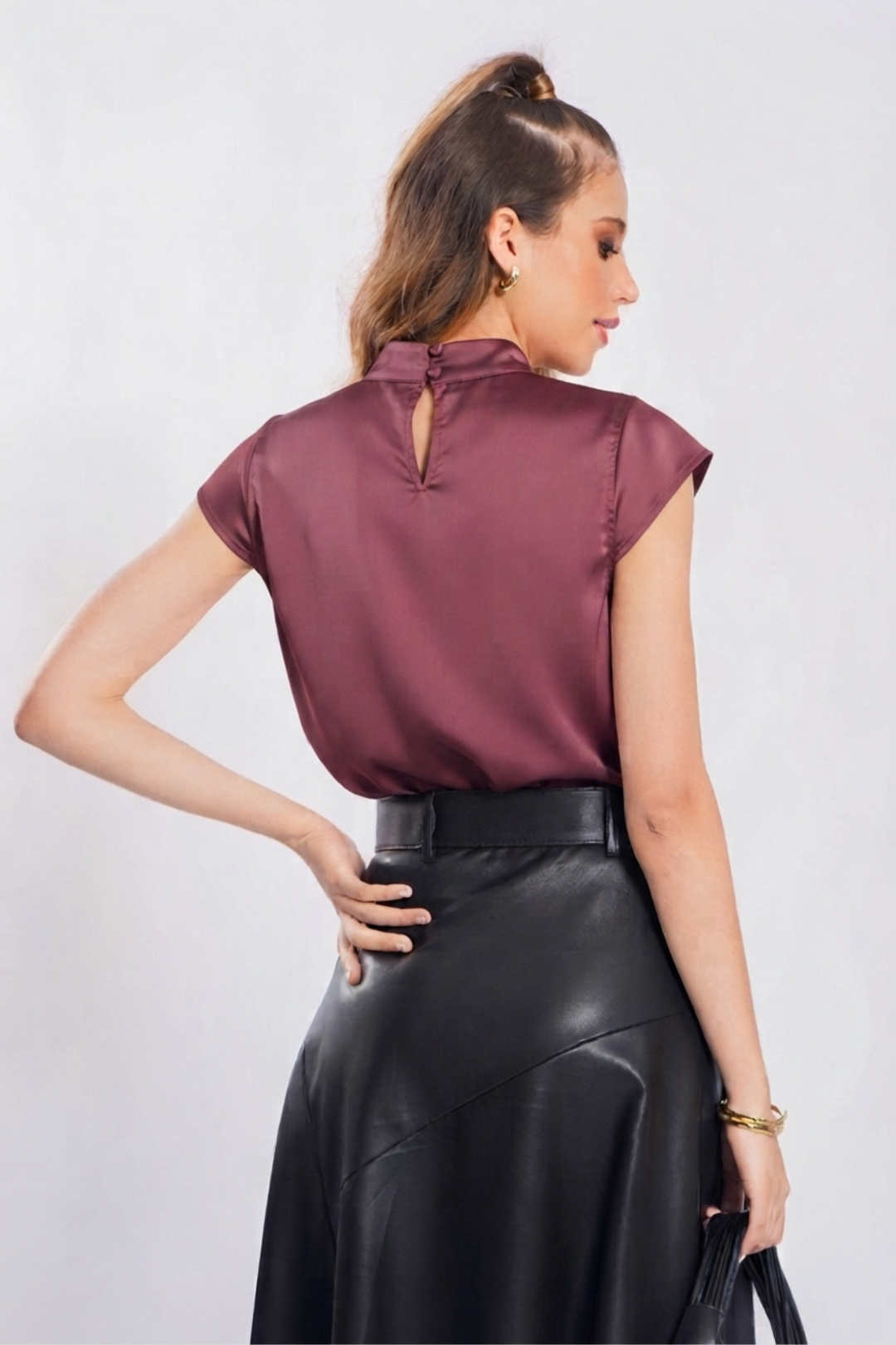BLUSA CAROLINA MALVA