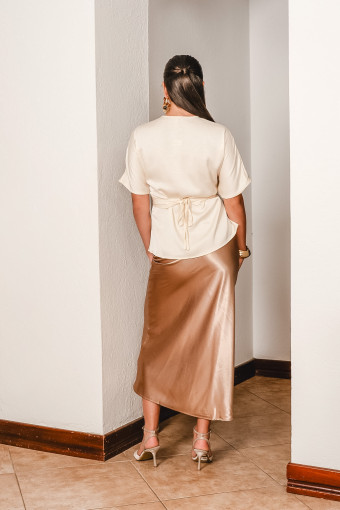 FALDA LILIAN TAUPE
