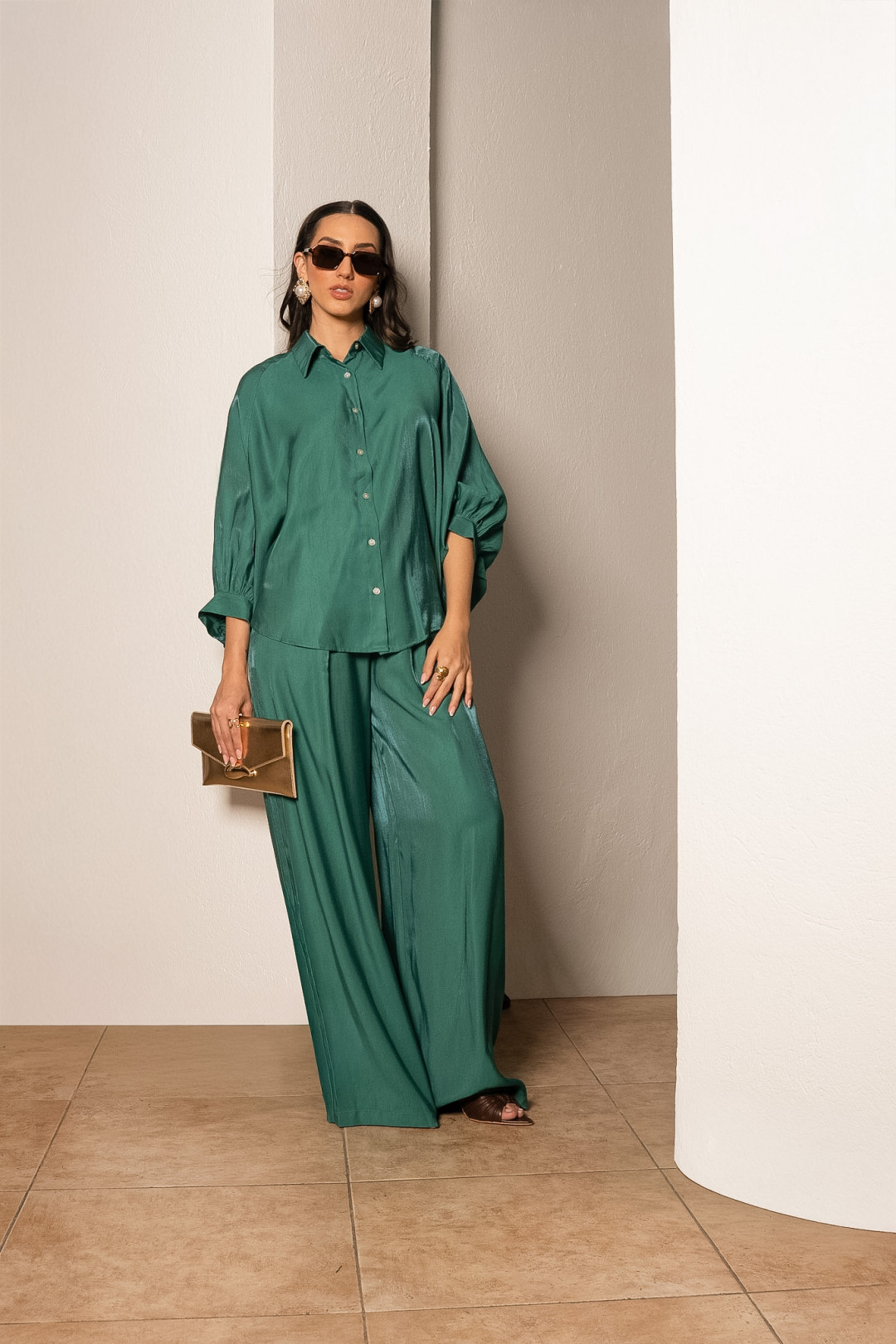 PANTALON RAQUEL TURQUESA