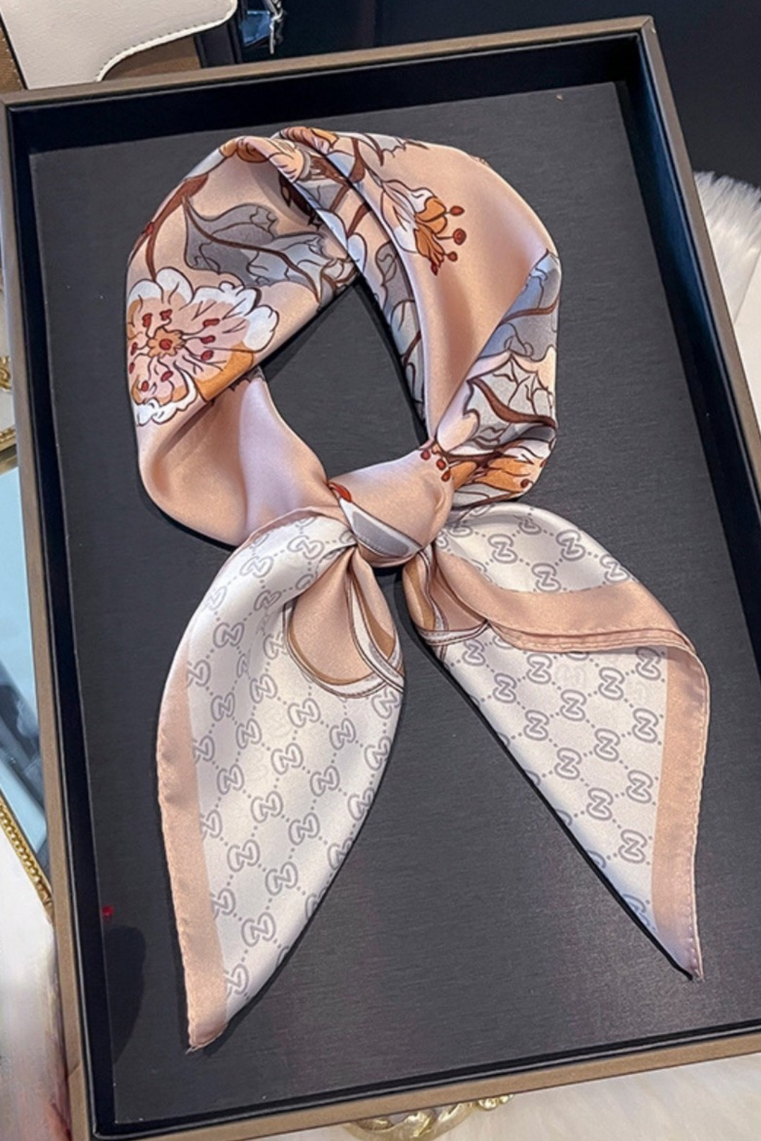 PAÑUELO/BANDANA ALICIA BEIGE