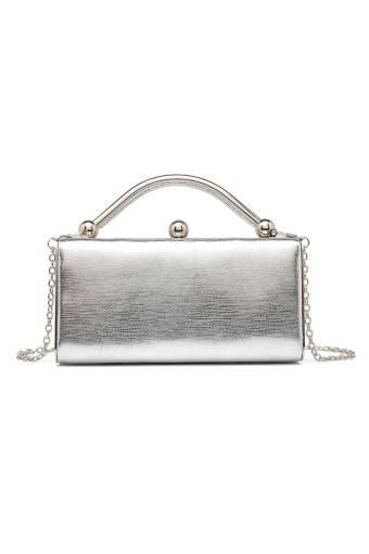 CARTERA PAMELA PLATEADA