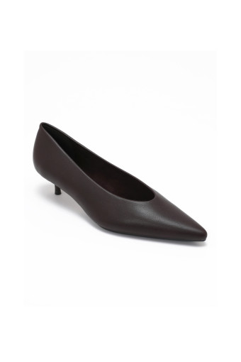 ZAPATO DE TACON TANIA CAFE