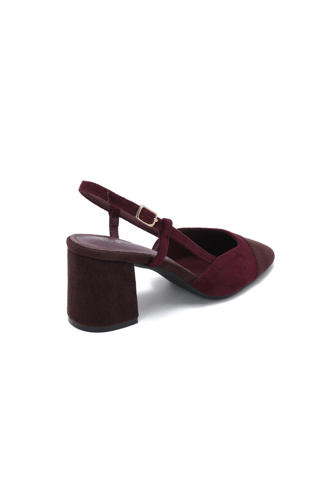 ZAPATO DE TACON MILENA VINO-CAFES