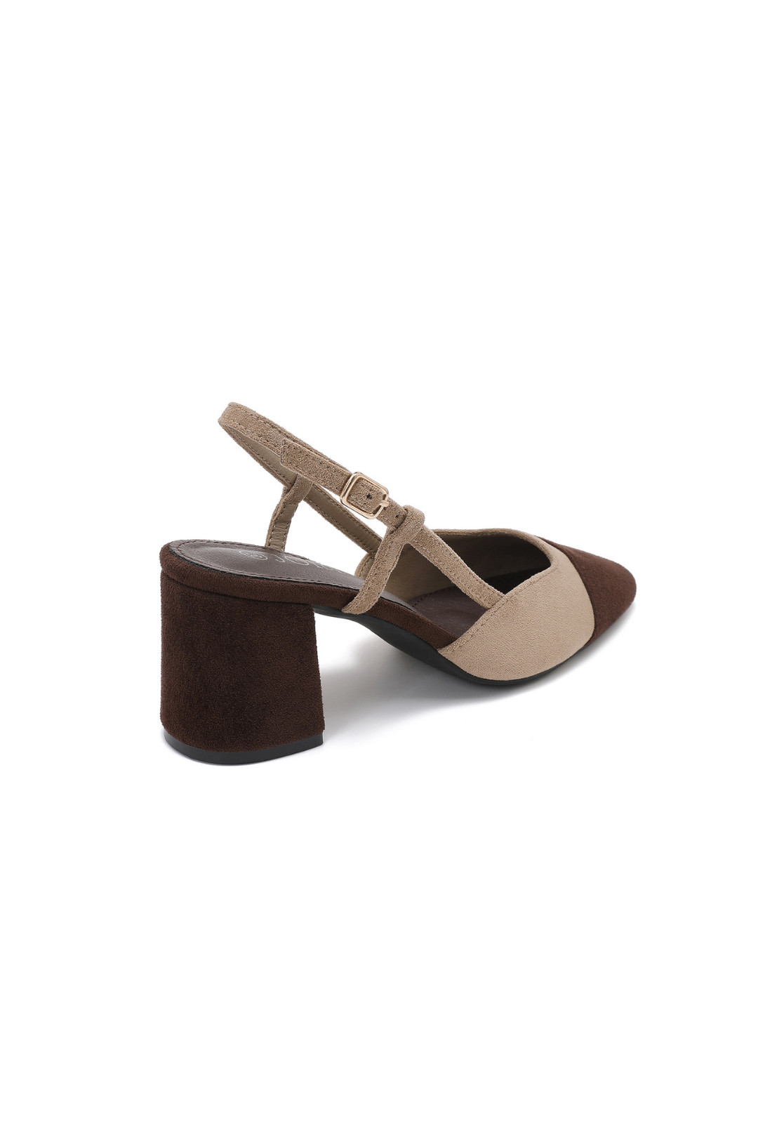 ZAPATO DE TACON MILENA CAFE-BEIGE