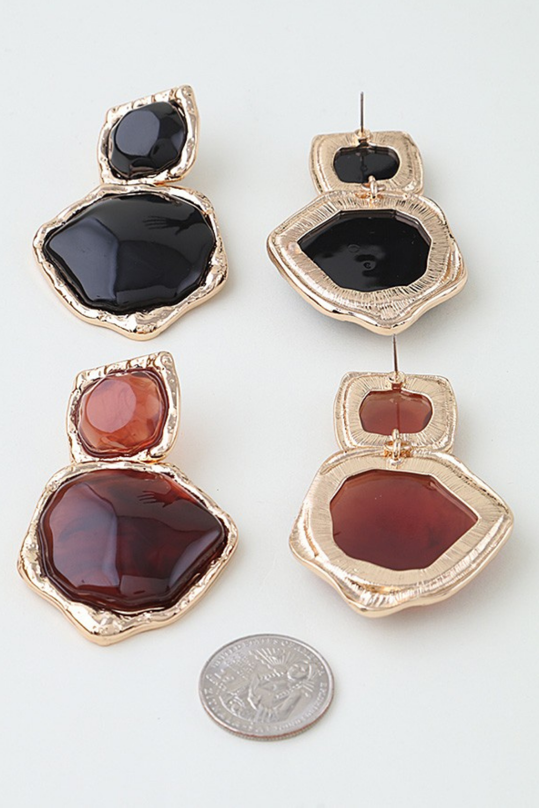 ARETES MONICA NEGROS