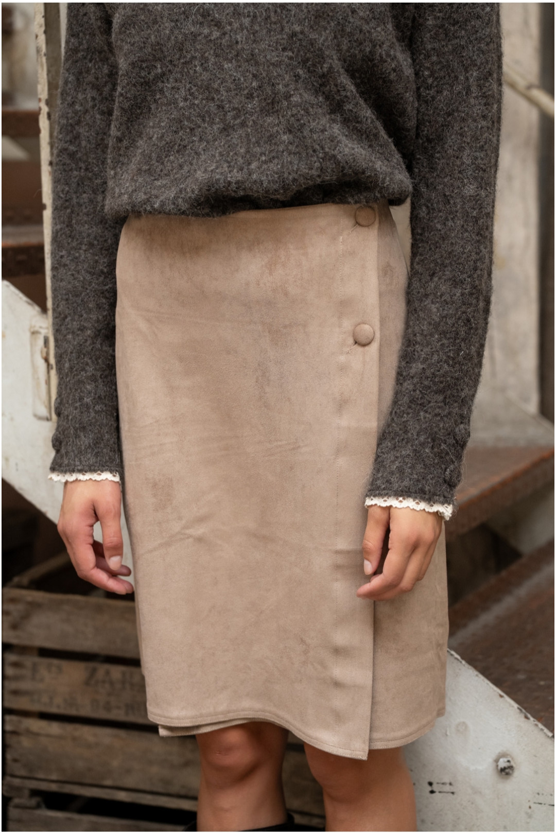 FALDA DOMENICA BEIGE