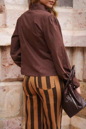 BLUSA CAMILA CAFE