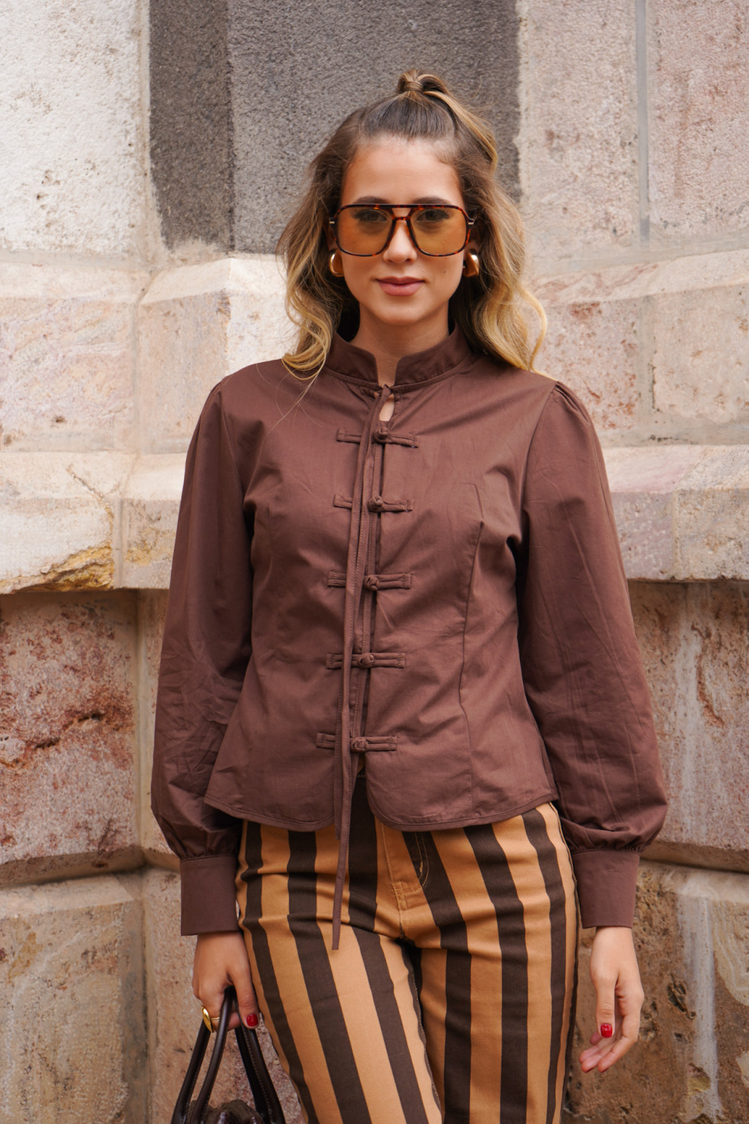 BLUSA CAMILA CAFE