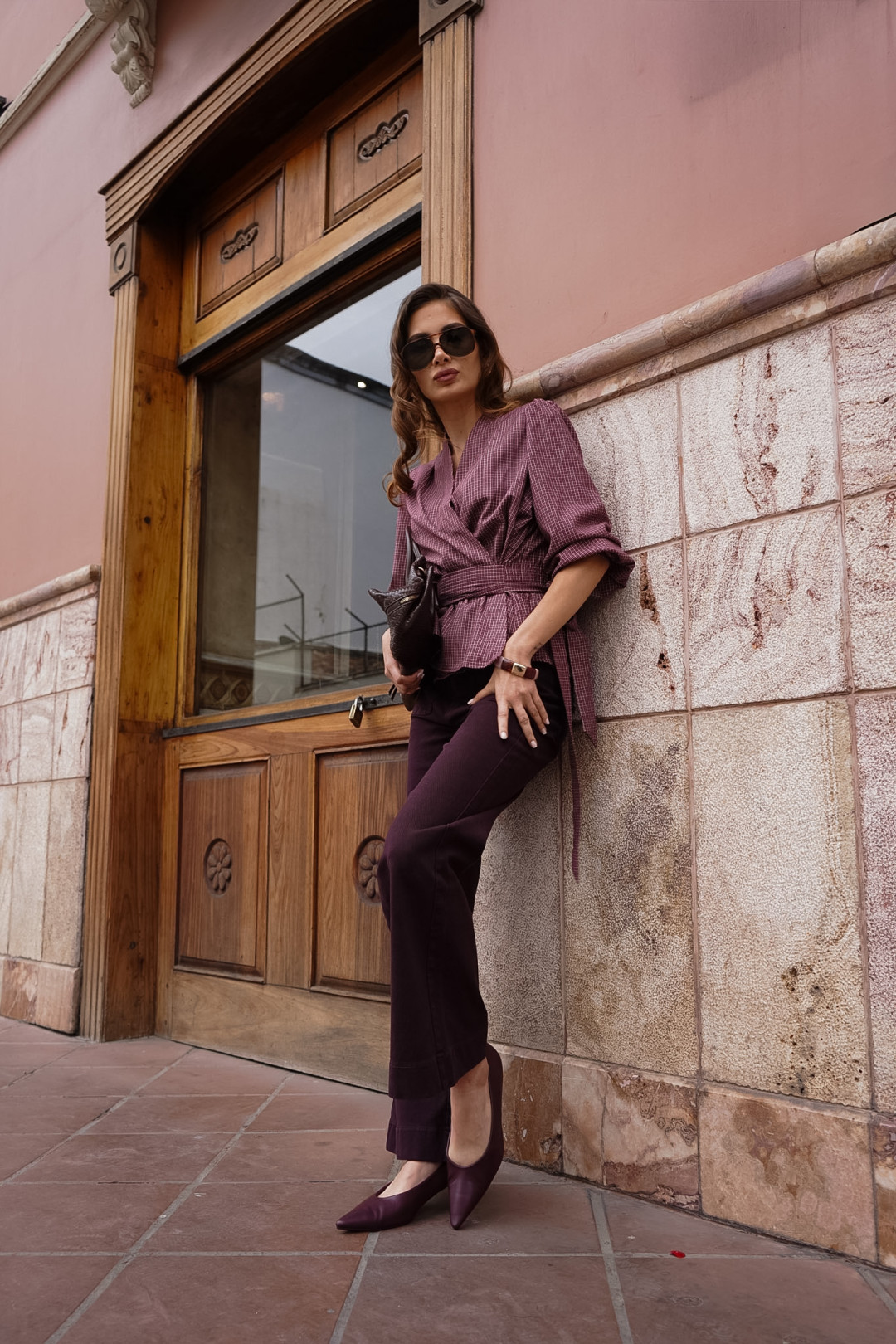 BLUSA MONICA VINO