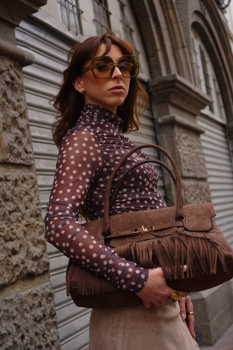 BLUSA BRIANA CAFE
