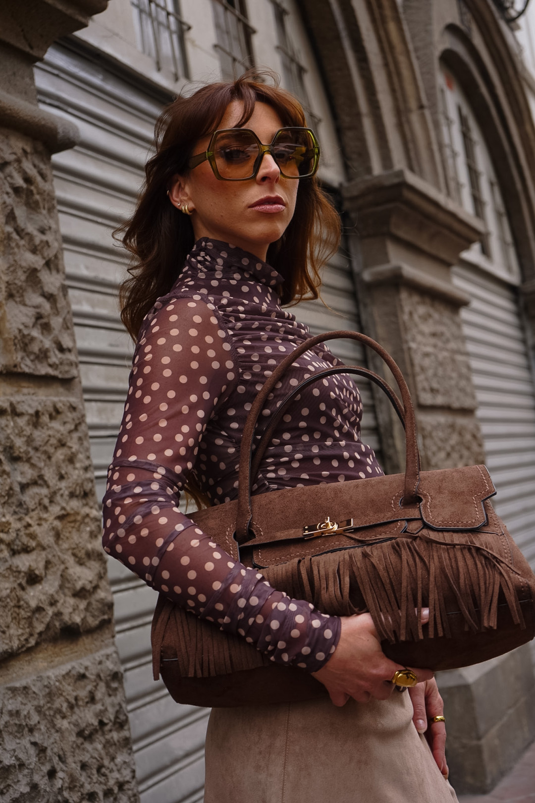 BLUSA BRIANA CAFE