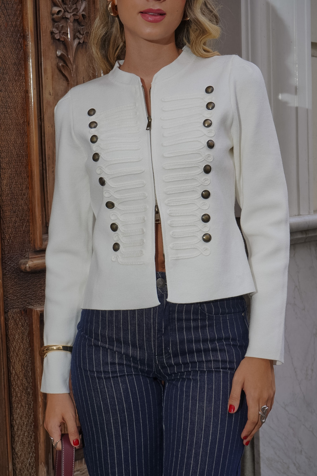 CHAQUETA ANA CORINA BLANCA
