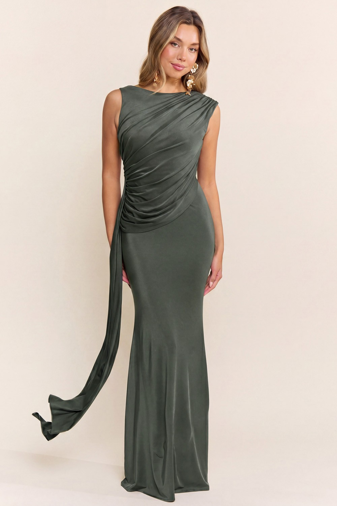 VESTIDO MARIA VICTORIA GRIS