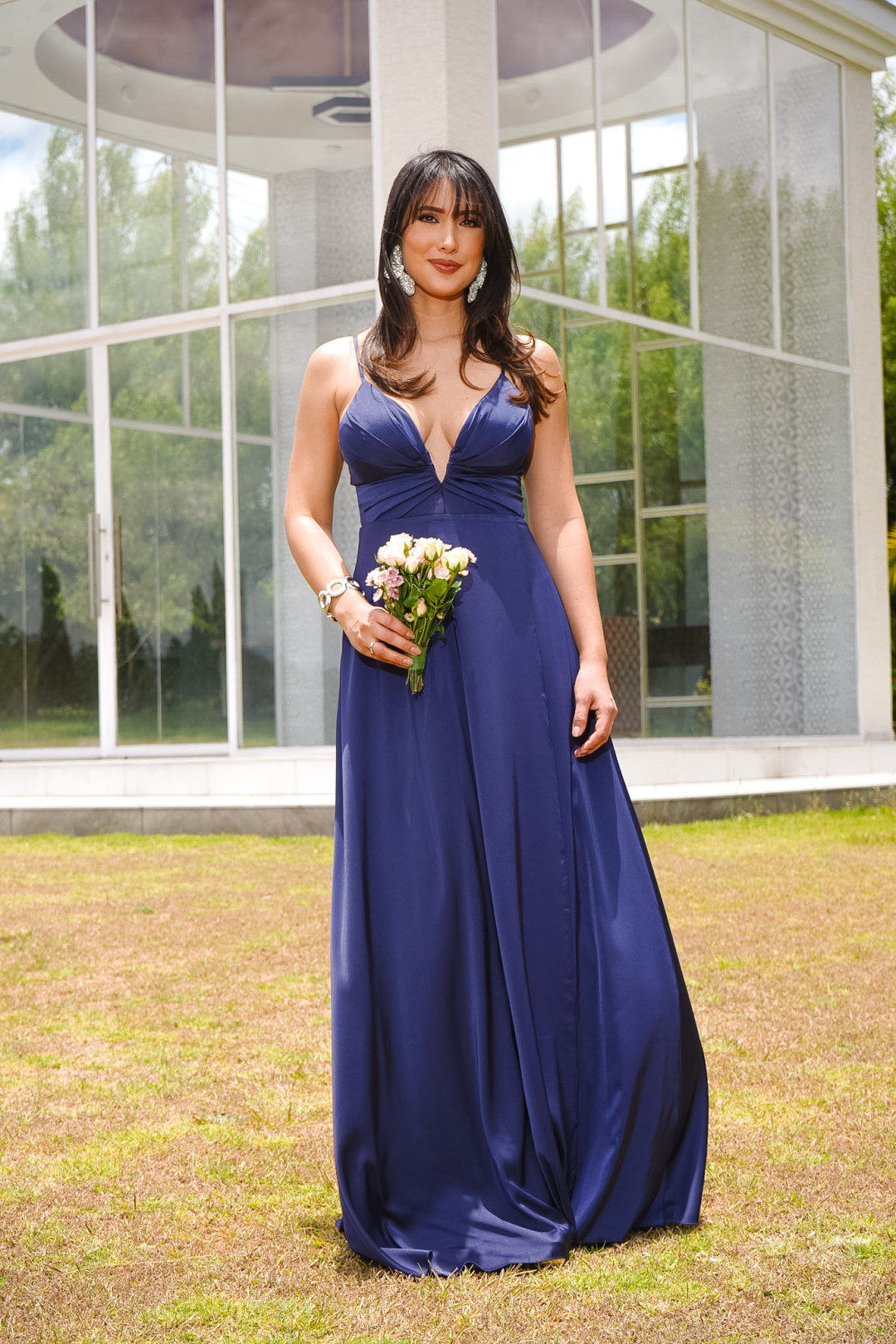 VESTIDO CARMEN ELENA AZUL