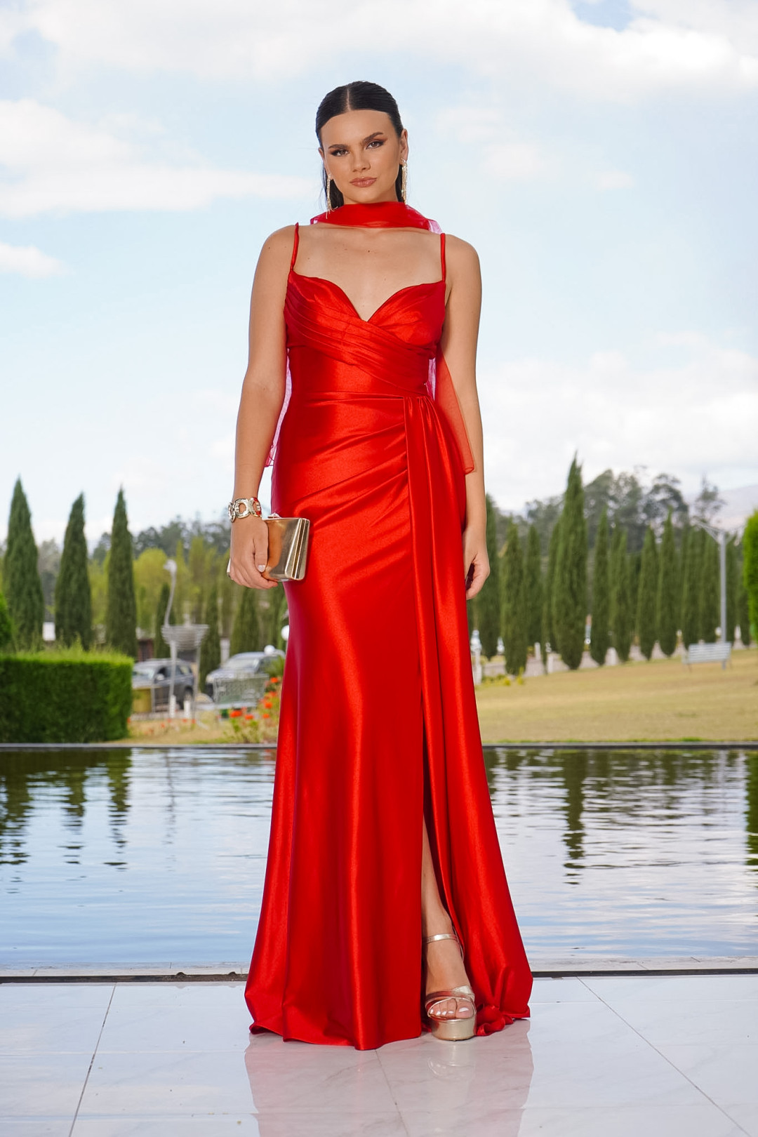 VESTIDO ANA LORENA ROJO