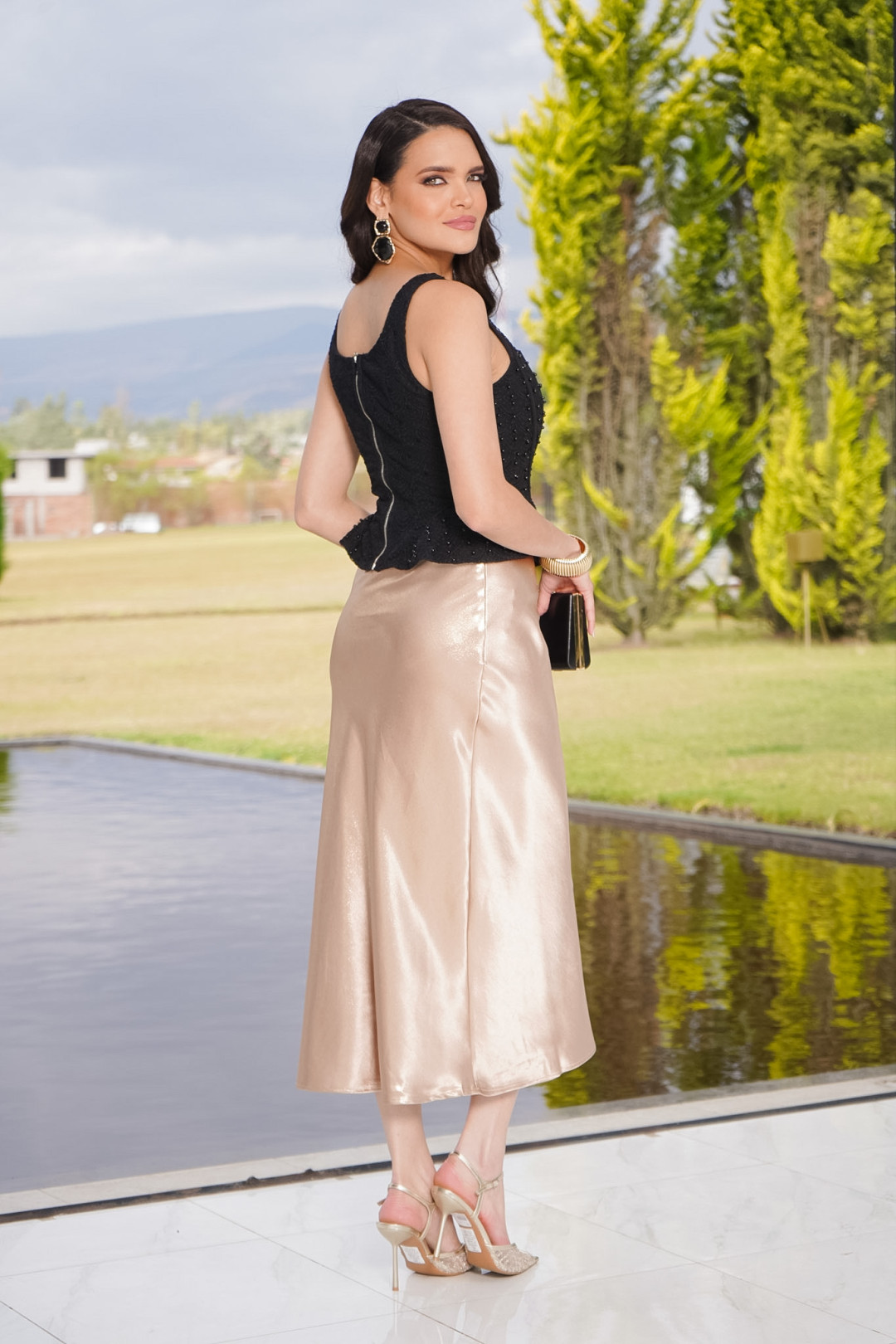 FALDA LILIAN BEIGE