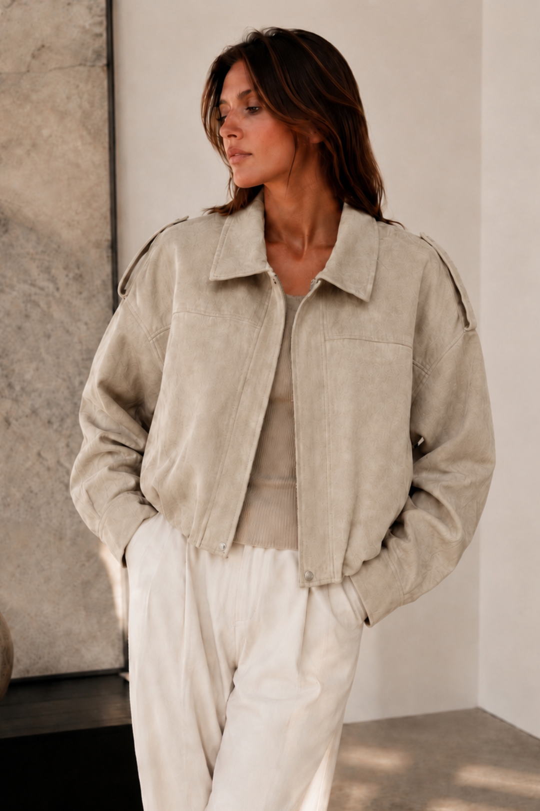 CHAQUETA NATALIA BEIGE