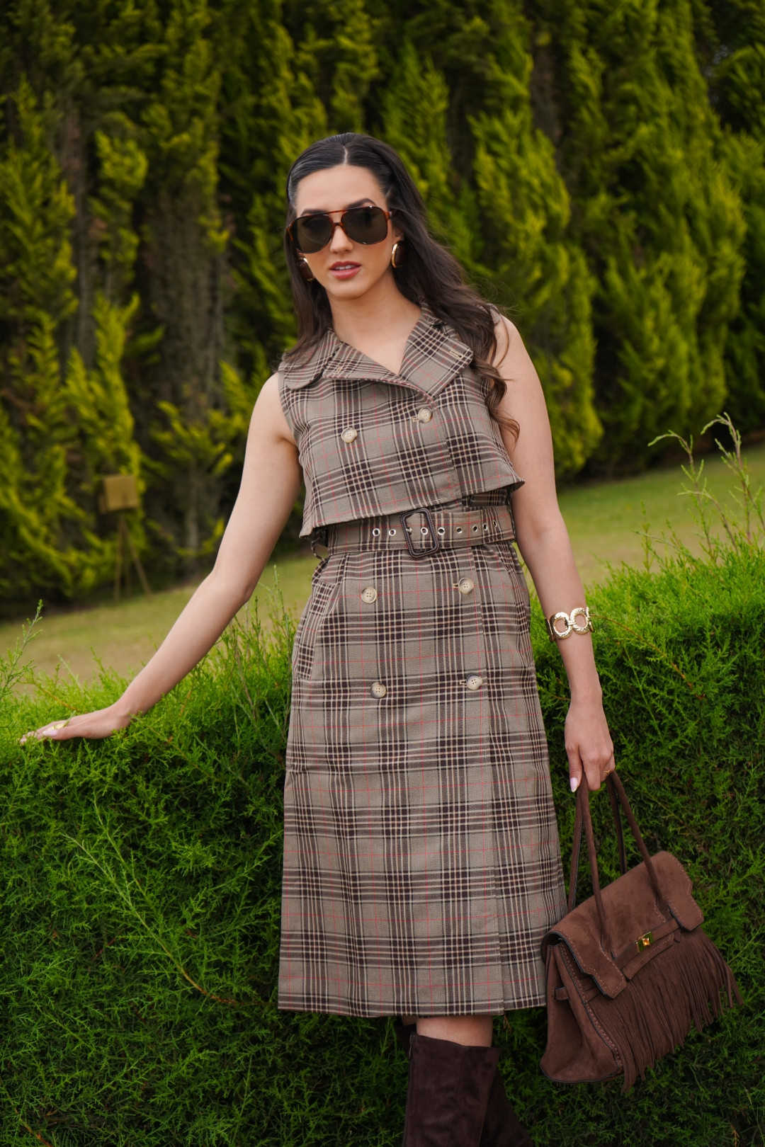VESTIDO BRIANA CAFE