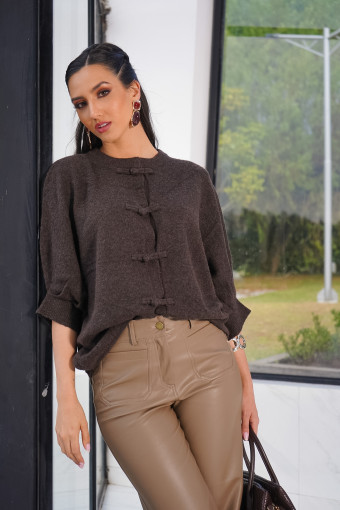 SACO-CARDIGAN LUCIA CAFE